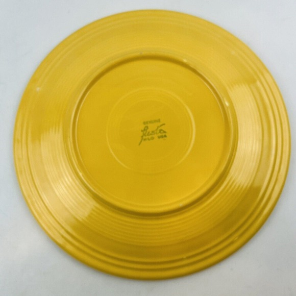Vintage Fiesta Yellow‎ Chop Plate 12" Round Serving Platter Fiestaware HLC USA - Picture 2 of 4